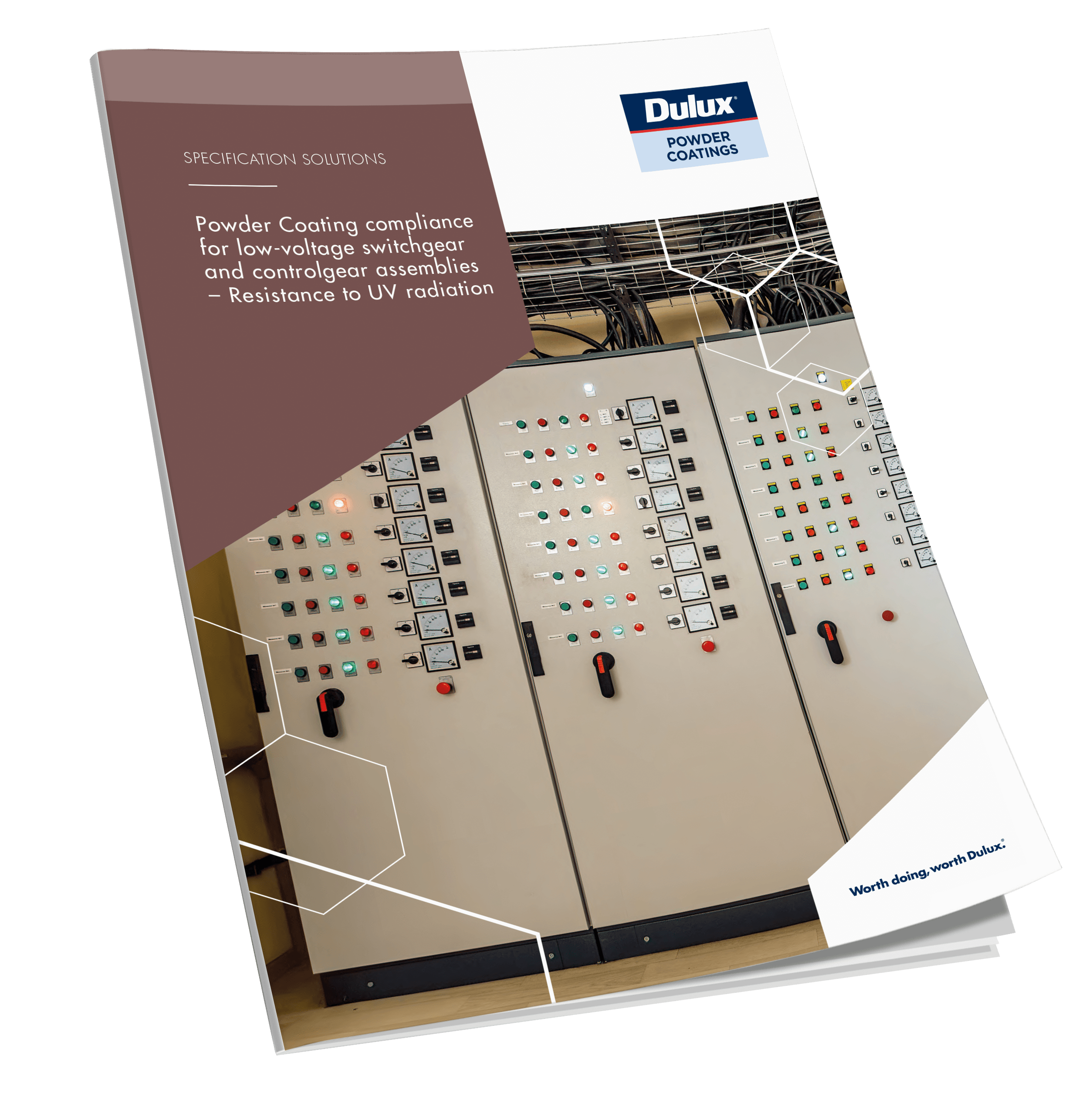 Dulux Powders Specification Solutions Brochure Render Compliance For Low Voltage Swtchgear Resistance To UV Radiation